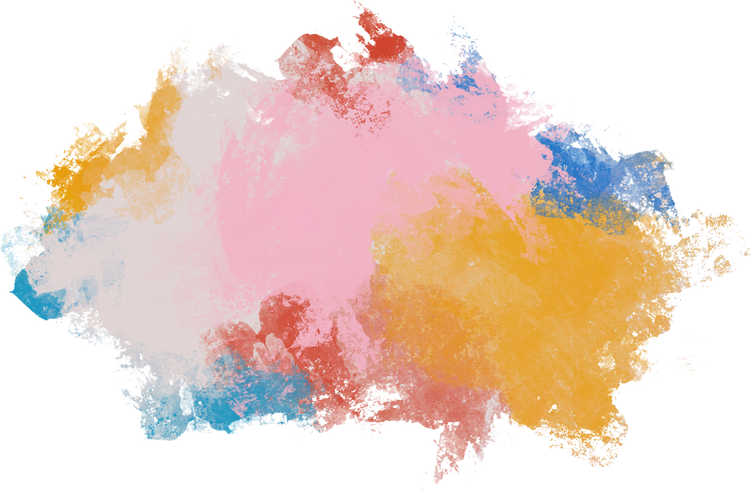 Colorful Paint Stroke Isolated on Background